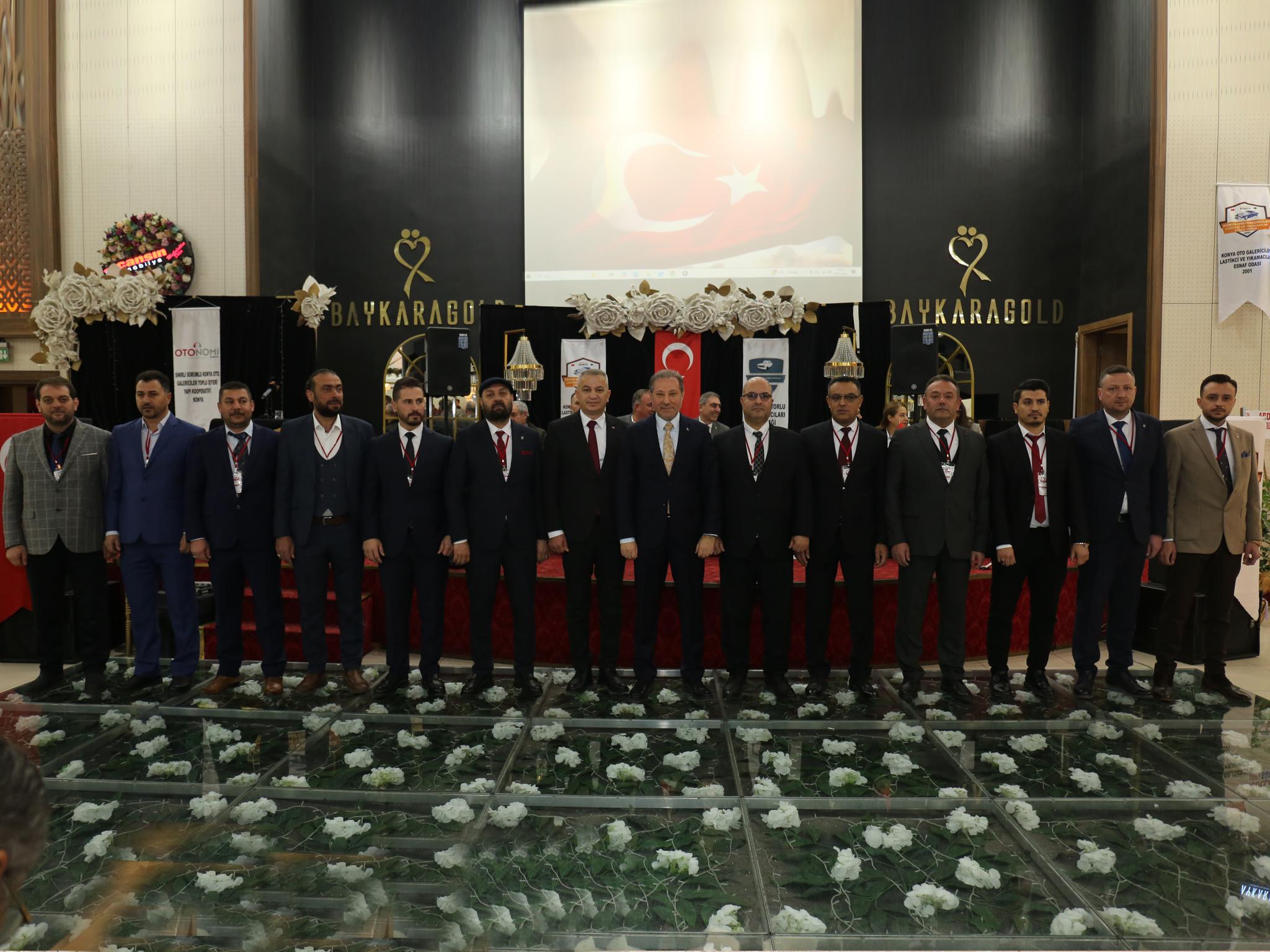 Konya Oto Galericiler, Lastikçiler ve Yıkamacılar Başkanımız Abdullah Acıbadem güven tazeledi